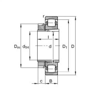 Подшипник 20215-K-TVP-C3 + H215 FAG