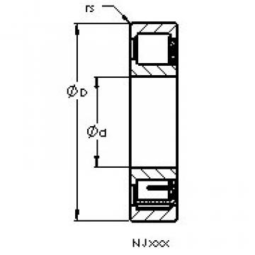 Подшипник NJ2216 EM AST