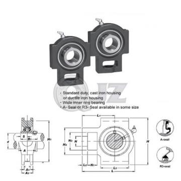 2x 2 7/16 in Take Up Units Cast Iron UCT212-39 Mounted Bearing UC212-39+T212