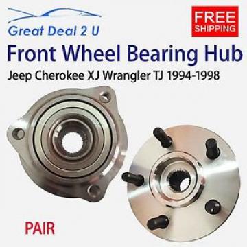 PAIR FRONT WHEEL BEARING HUB UNITS FOR Jeep Cherokee XJ Wrangler TJ 1994-1998