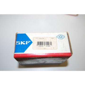 (4) NIB SKF Industrial Manufacturer FYT 5/8 FM Y-Bearing 2 Bolt Oval Flanged Units