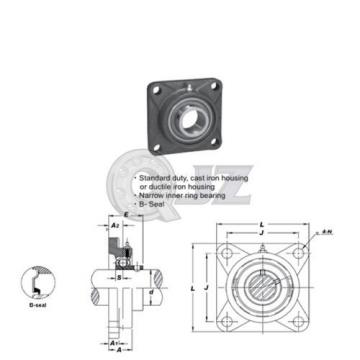 1 in Square Flange Units Cast Iron SBF205-16 Mounted Bearing SB205-16+F205