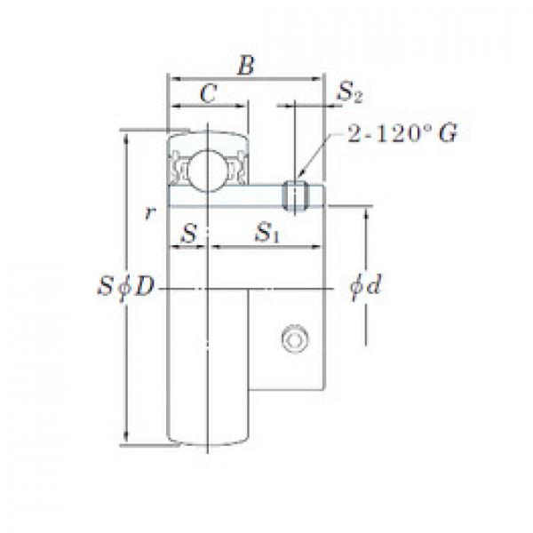 Подшипник UC322 KOYO #1 image