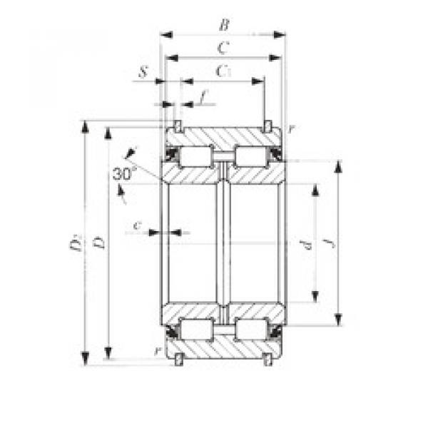 Подшипник NAS 5030UUNR IKO #1 image