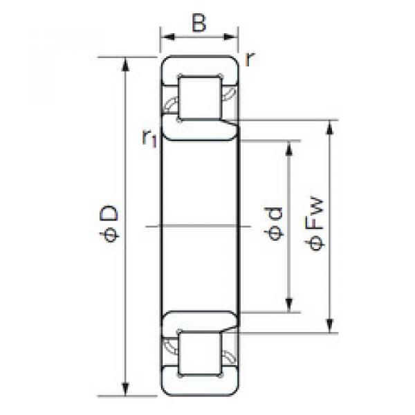 Подшипник NJ 2220 NACHI #1 image