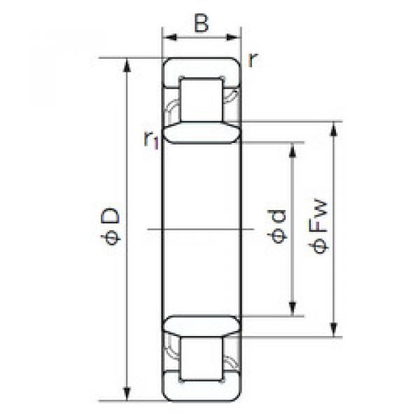 Подшипник NU 2312 E NACHI #1 image