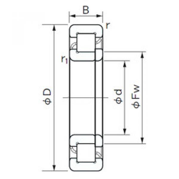 Подшипник NUP 310 NACHI #1 image