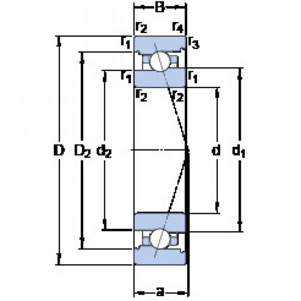 Подшипник 7012 ACB/HCP4A SKF #1 image