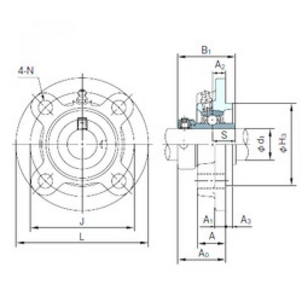 Подшипник UGFC204 NACHI #1 image