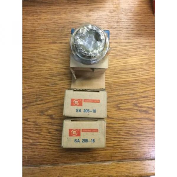 3 New in box FS Bearing Units # SA-205-16 Sealed ball bearing #1 image